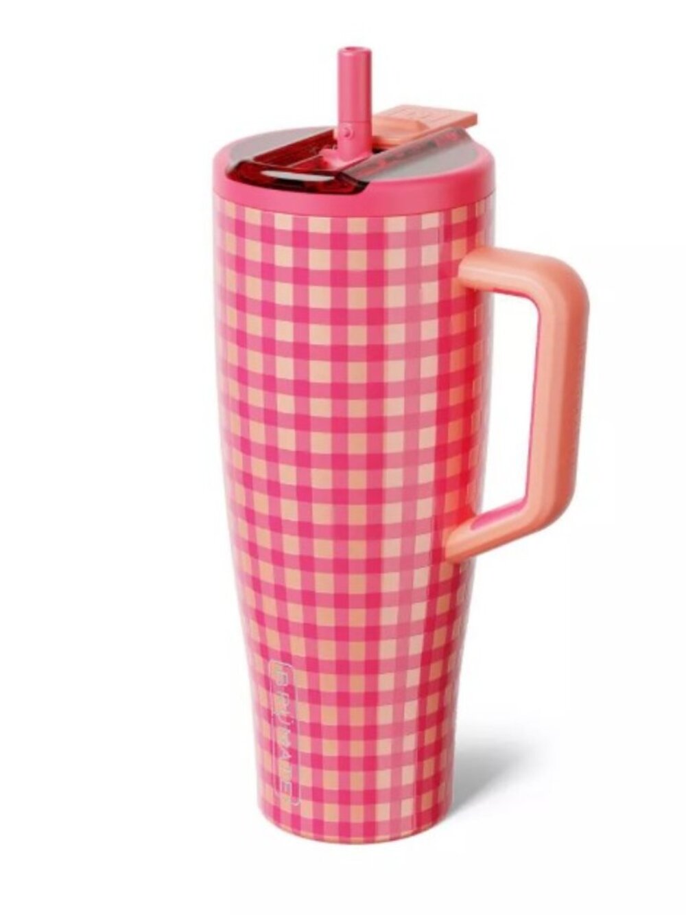 BruMate x Madi Nelson 40 fl oz Era Flip Water Bottle - Peach Gingham